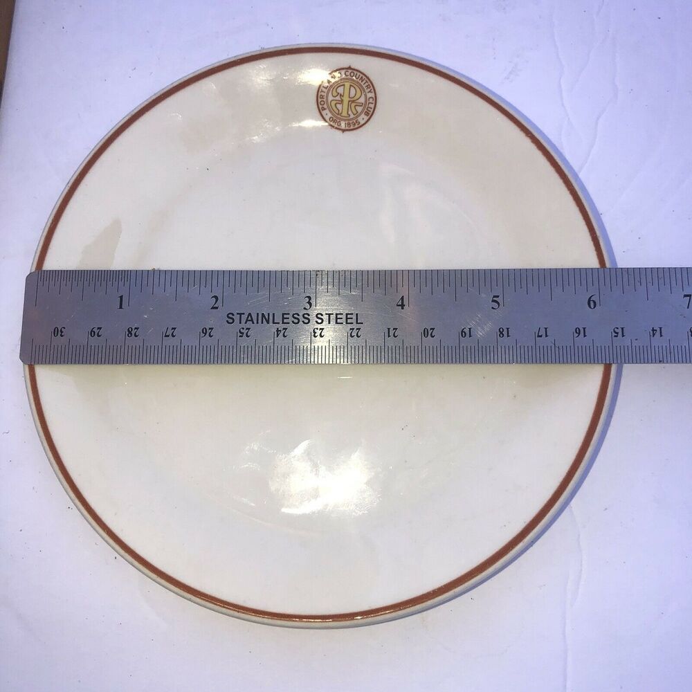 Vintage Portland Country Club 6" Plate Falmouth Foreside, Maine Syralite USA